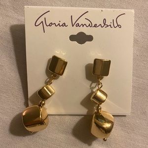 Gold Earrings -Gloria Vanderbilt